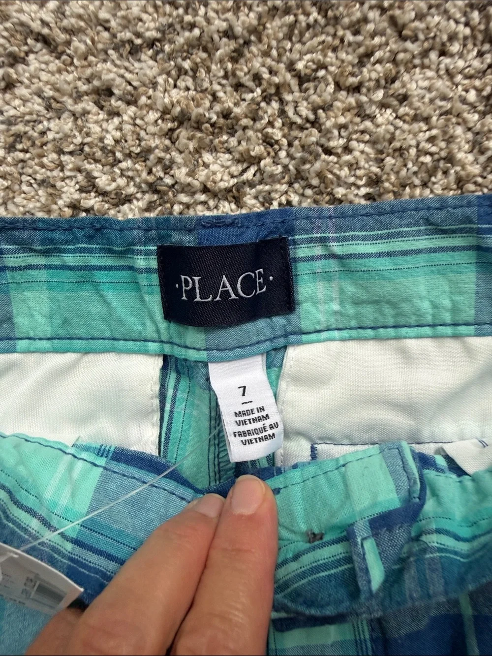 The Childrens Place lightweight plaid